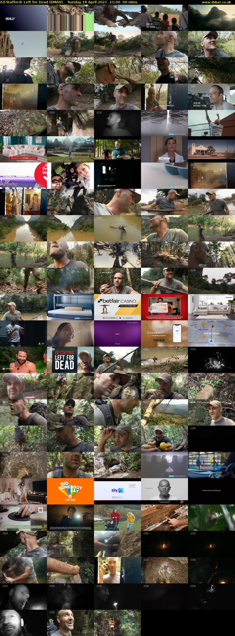 Ed Stafford: Left for Dead (DMAX) Sunday 18 April 2021 21:00 - 22:00