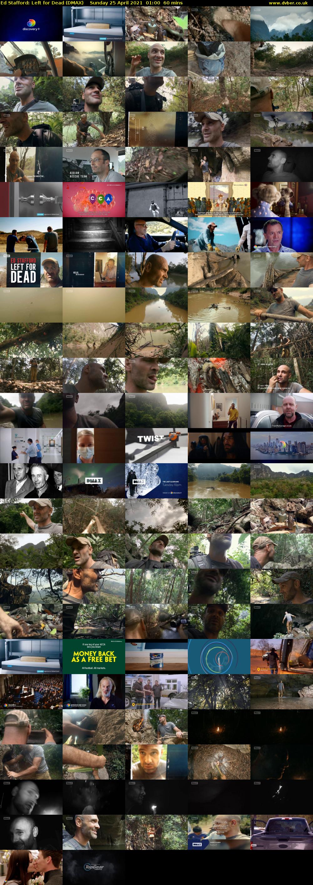 Ed Stafford: Left for Dead (DMAX) Sunday 25 April 2021 01:00 - 02:00