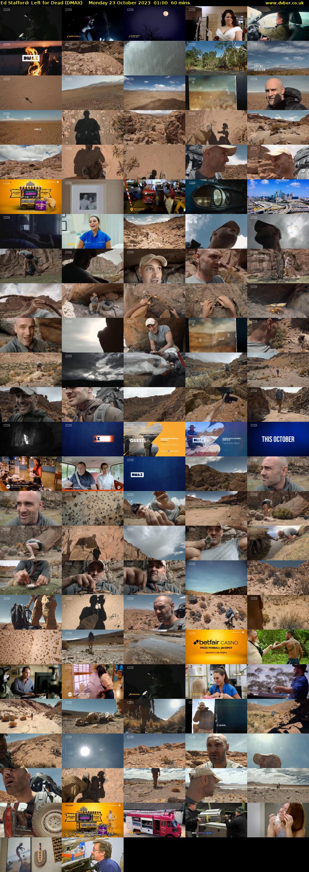 Ed Stafford: Left for Dead (DMAX) Monday 23 October 2023 01:00 - 02:00