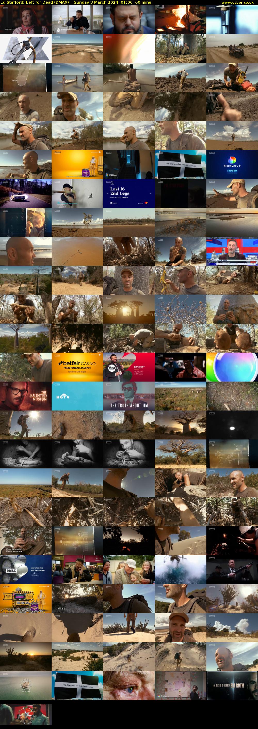 Ed Stafford: Left for Dead (DMAX) Sunday 3 March 2024 01:00 - 02:00
