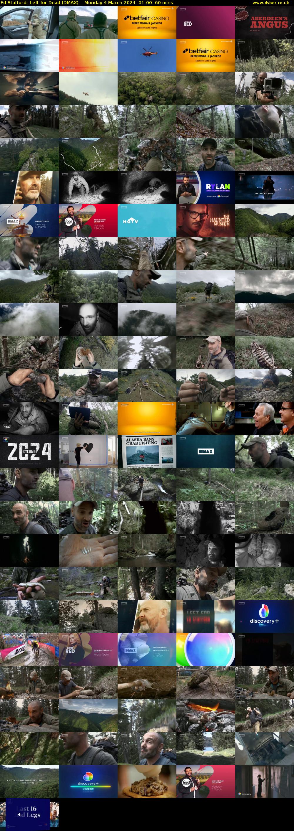 Ed Stafford: Left for Dead (DMAX) Monday 4 March 2024 01:00 - 02:00