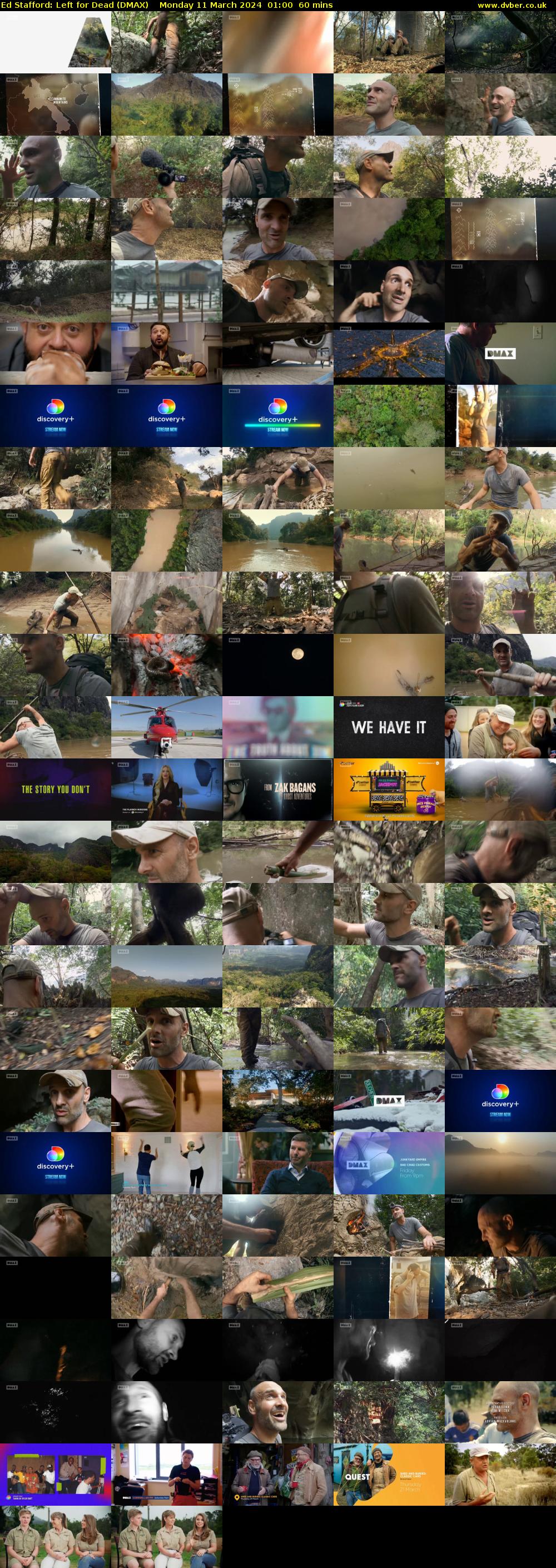 Ed Stafford: Left for Dead (DMAX) Monday 11 March 2024 01:00 - 02:00