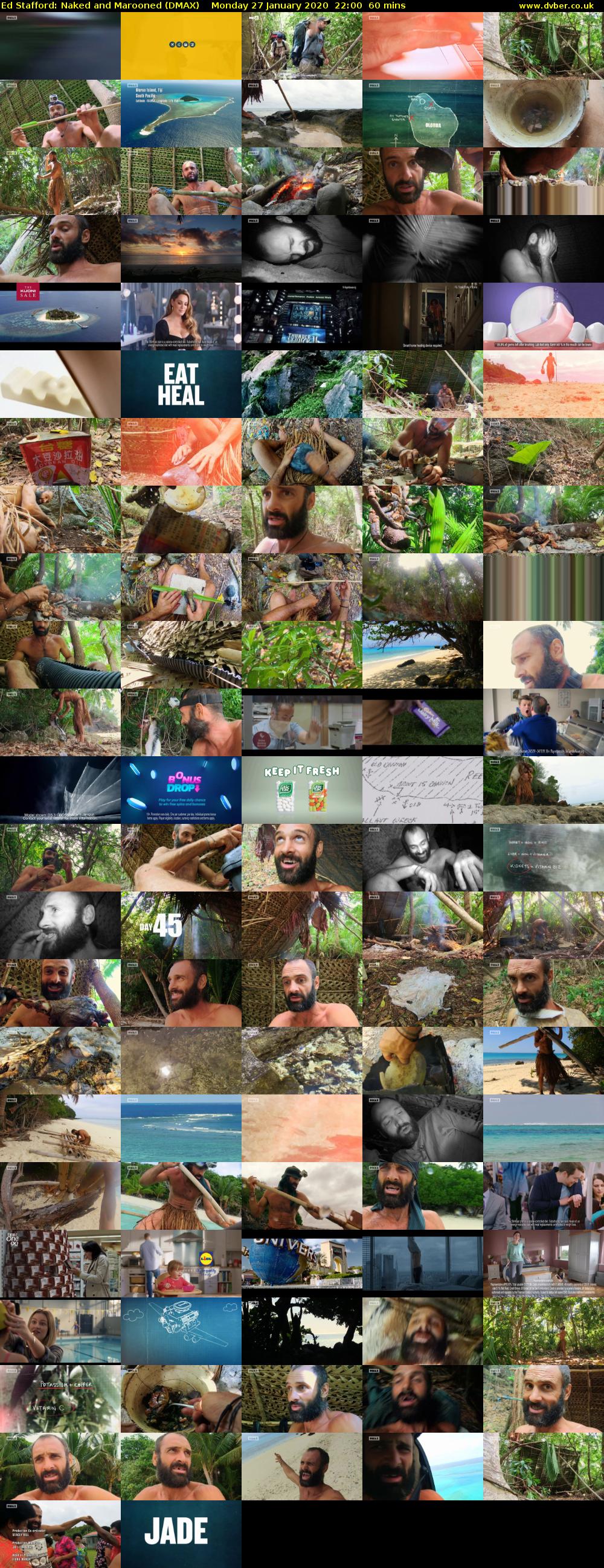 Ed Stafford: Naked and Marooned (DMAX) Monday 27 January 2020 22:00 - 23:00