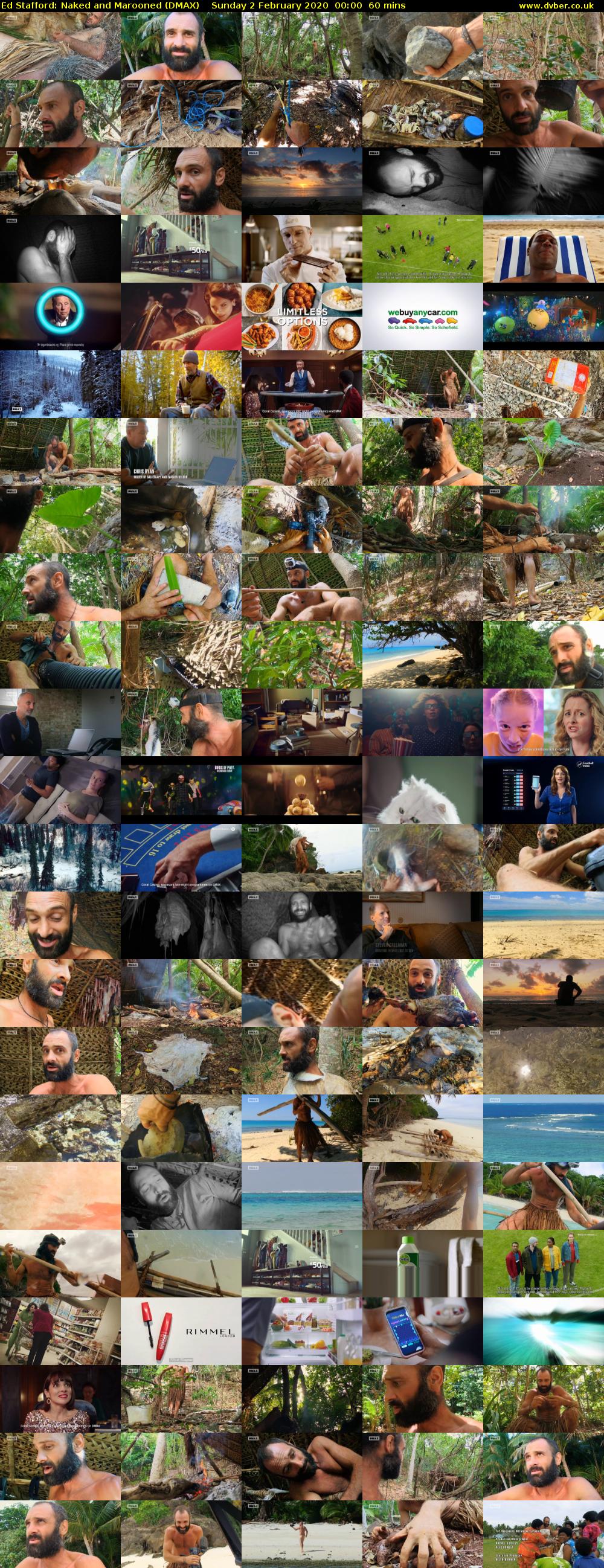 Ed Stafford: Naked and Marooned (DMAX) Sunday 2 February 2020 00:00 - 01:00