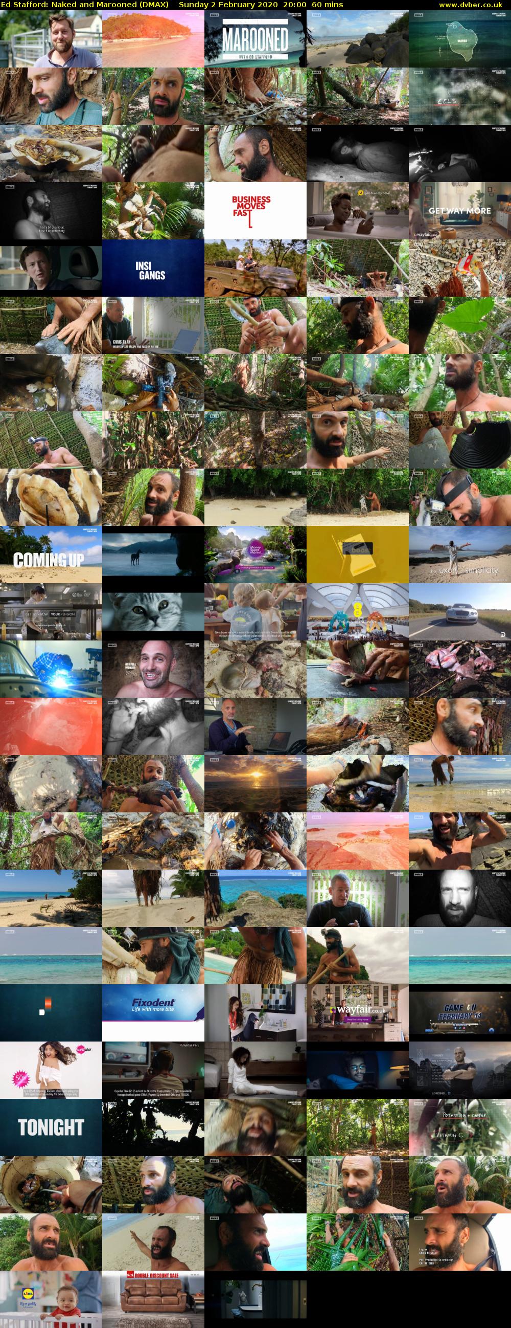 Ed Stafford: Naked and Marooned (DMAX) Sunday 2 February 2020 20:00 - 21:00