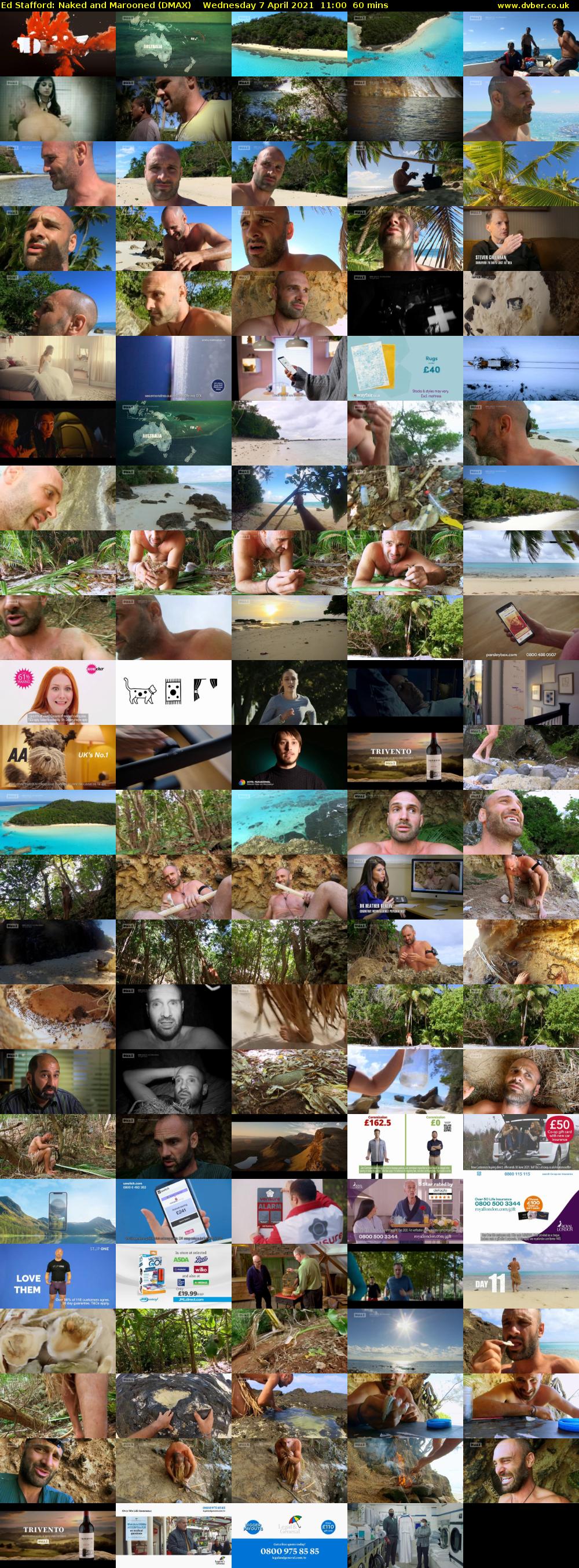 Ed Stafford: Naked and Marooned (DMAX) Wednesday 7 April 2021 11:00 - 12:00