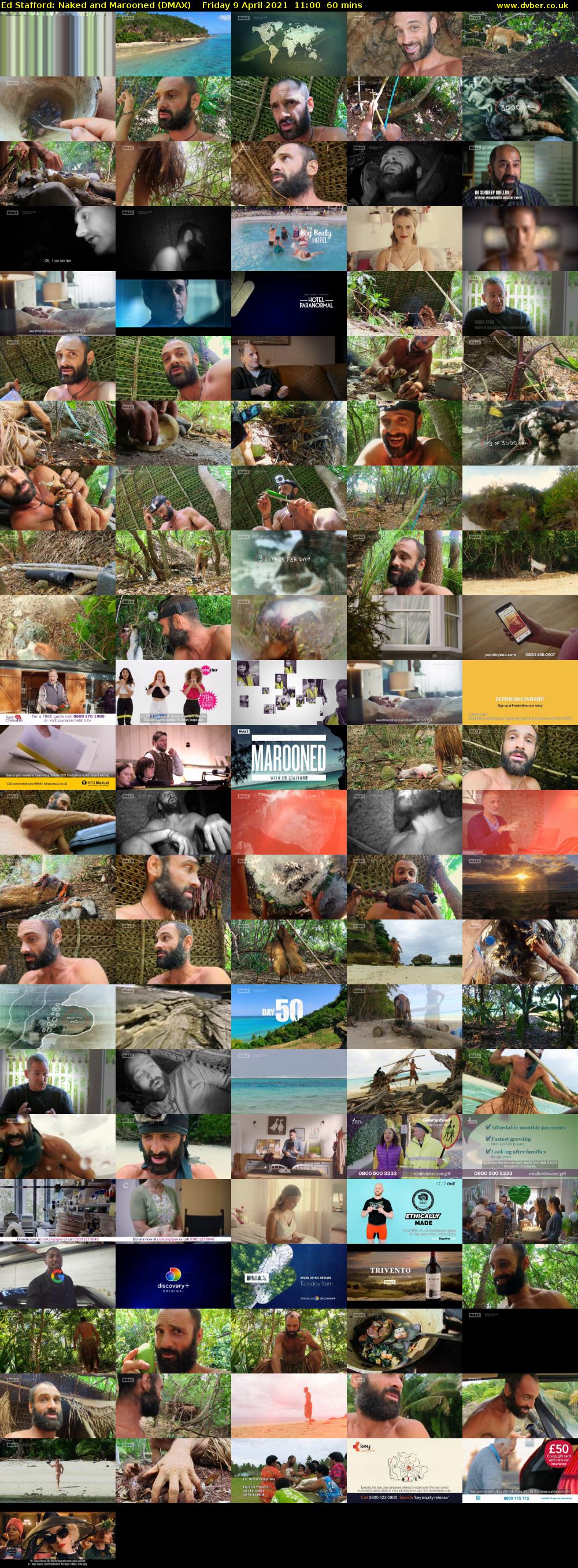 Ed Stafford: Naked and Marooned (DMAX) Friday 9 April 2021 11:00 - 12:00