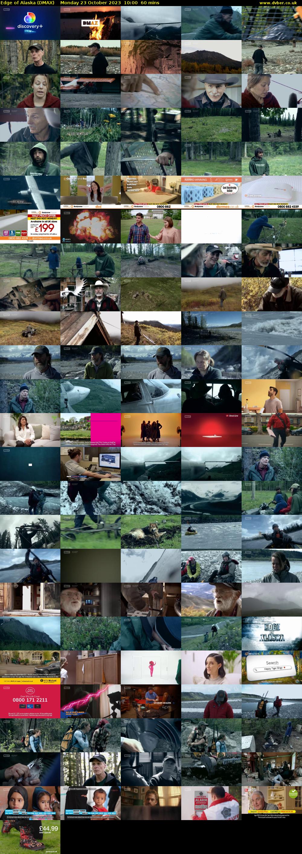 Edge of Alaska (DMAX) Monday 23 October 2023 10:00 - 11:00