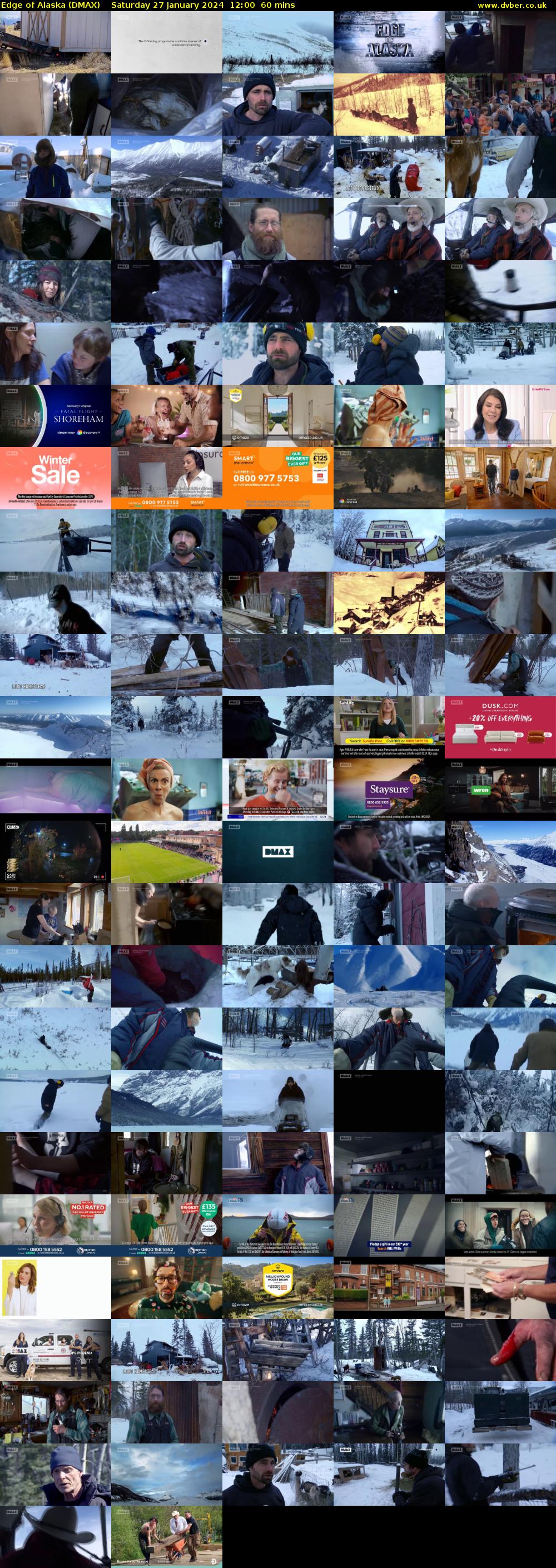 Edge of Alaska (DMAX) Saturday 27 January 2024 12:00 - 13:00