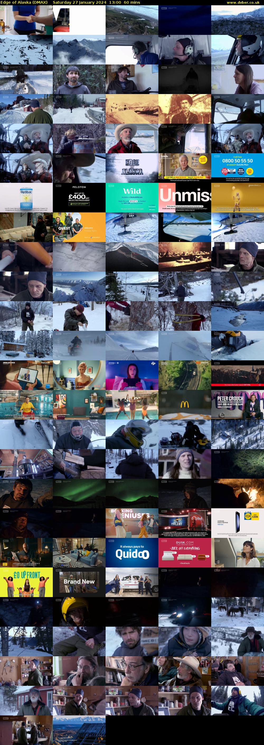 Edge of Alaska (DMAX) Saturday 27 January 2024 13:00 - 14:00