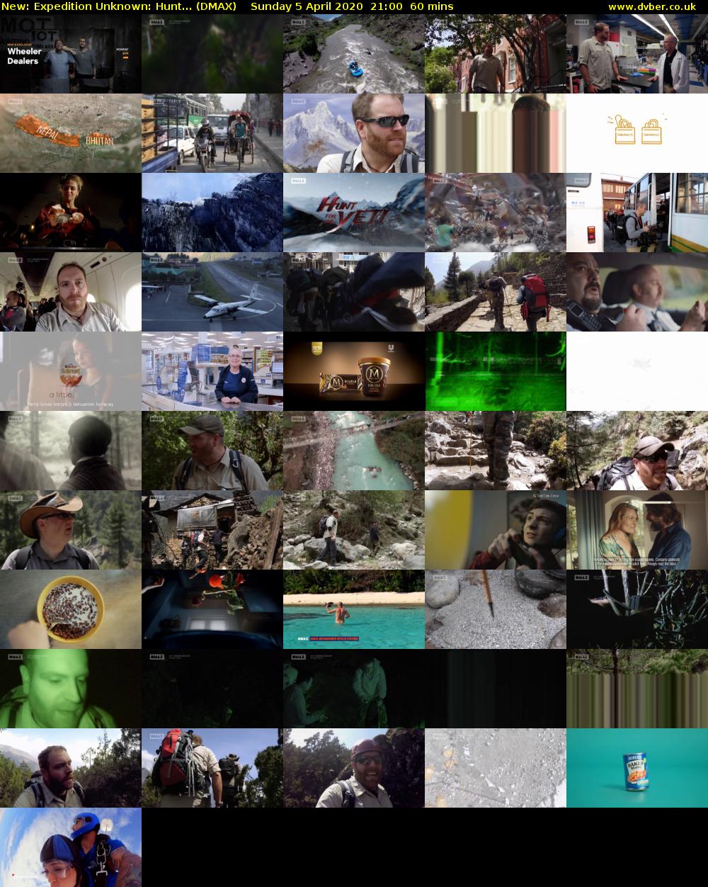 Expedition Unknown: Hunt... (DMAX) Sunday 5 April 2020 21:00 - 22:00