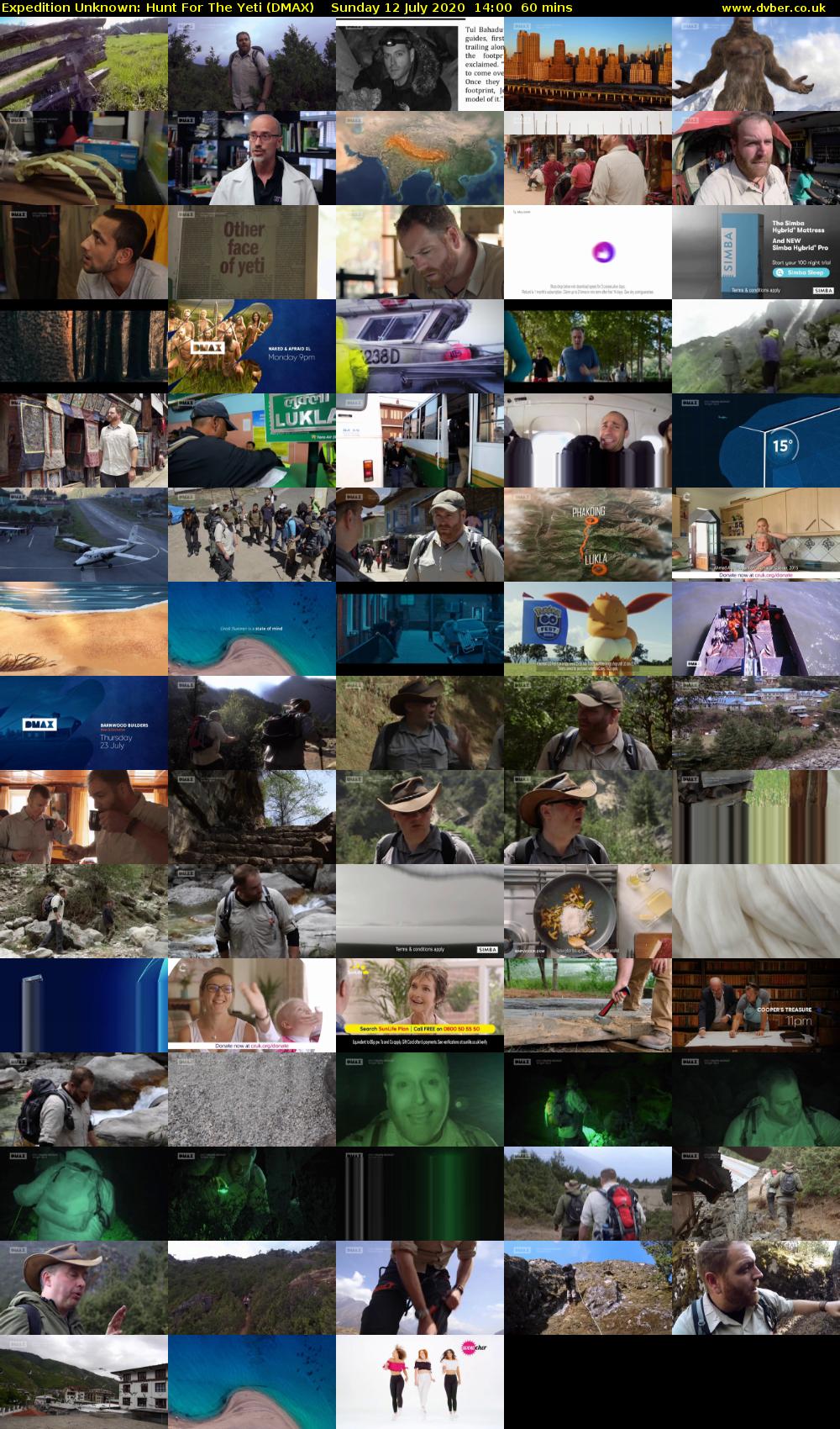Expedition Unknown: Hunt For The Yeti (DMAX) Sunday 12 July 2020 14:00 - 15:00