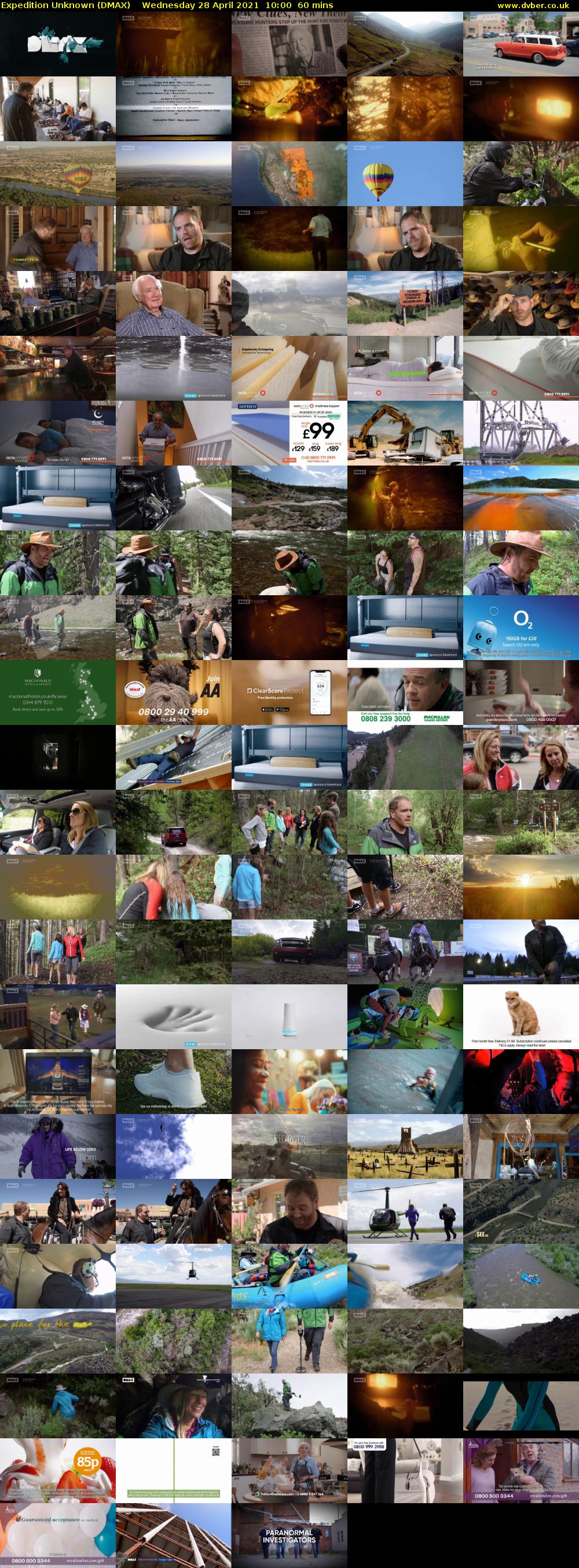 Expedition Unknown (DMAX) Wednesday 28 April 2021 10:00 - 11:00