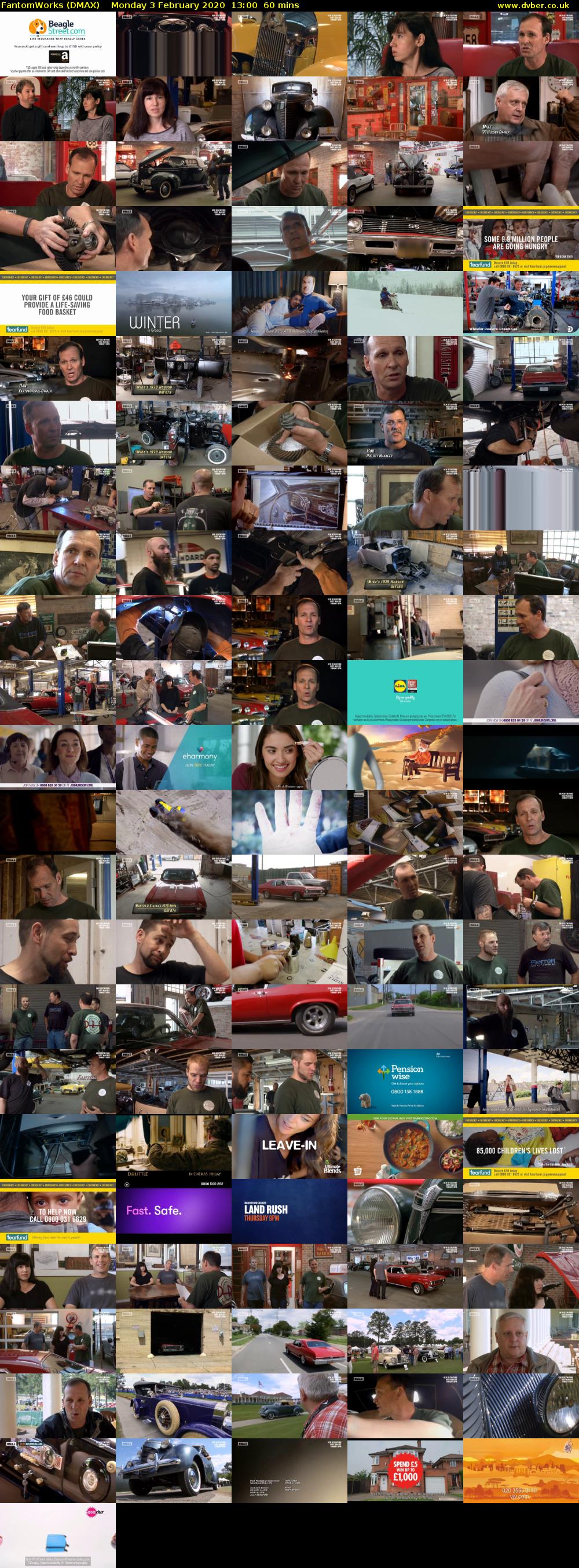 FantomWorks (DMAX) Monday 3 February 2020 13:00 - 14:00