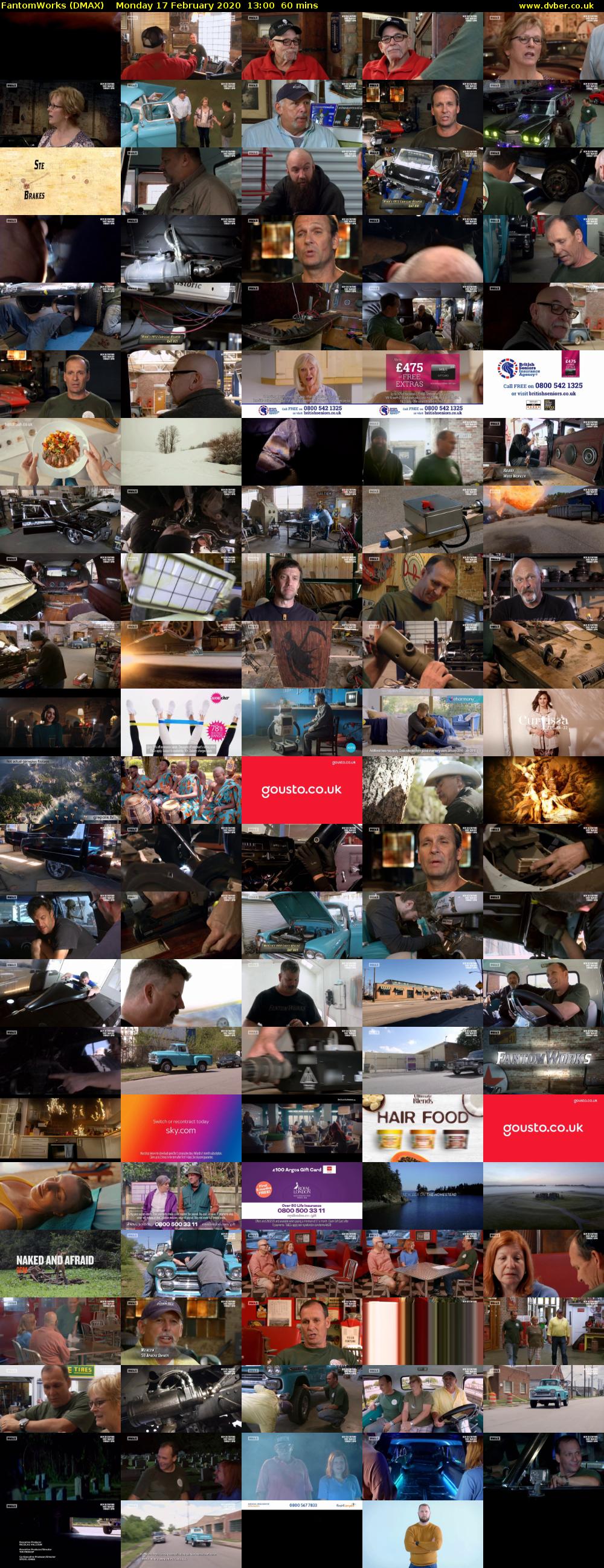 FantomWorks (DMAX) Monday 17 February 2020 13:00 - 14:00