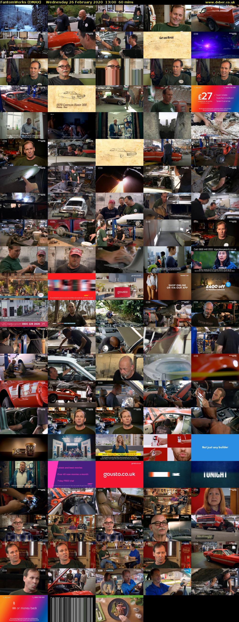 FantomWorks (DMAX) Wednesday 26 February 2020 13:00 - 14:00