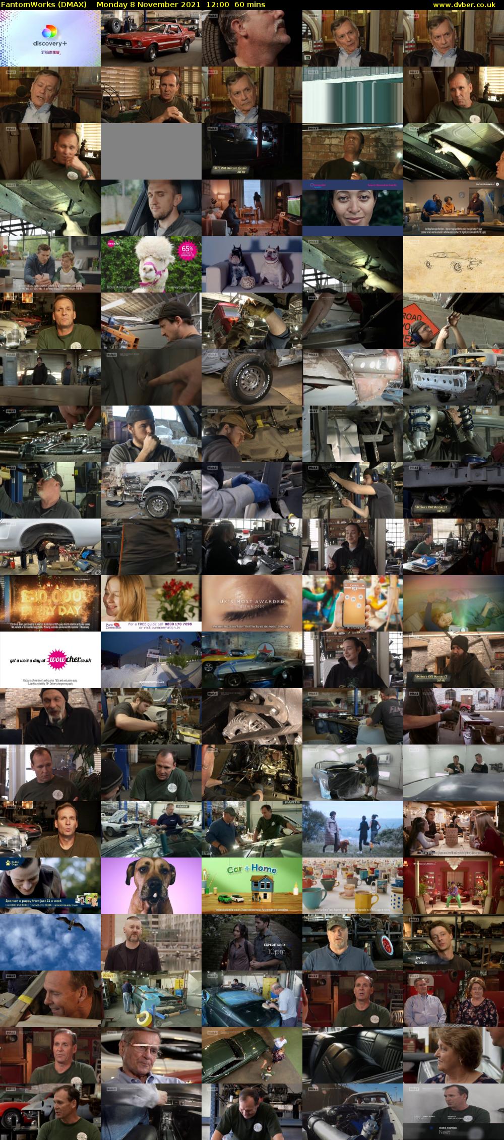 FantomWorks (DMAX) Monday 8 November 2021 12:00 - 13:00