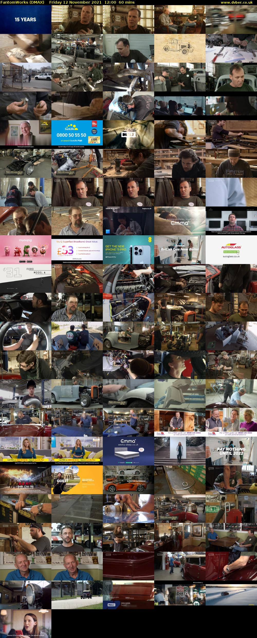 FantomWorks (DMAX) Friday 12 November 2021 12:00 - 13:00