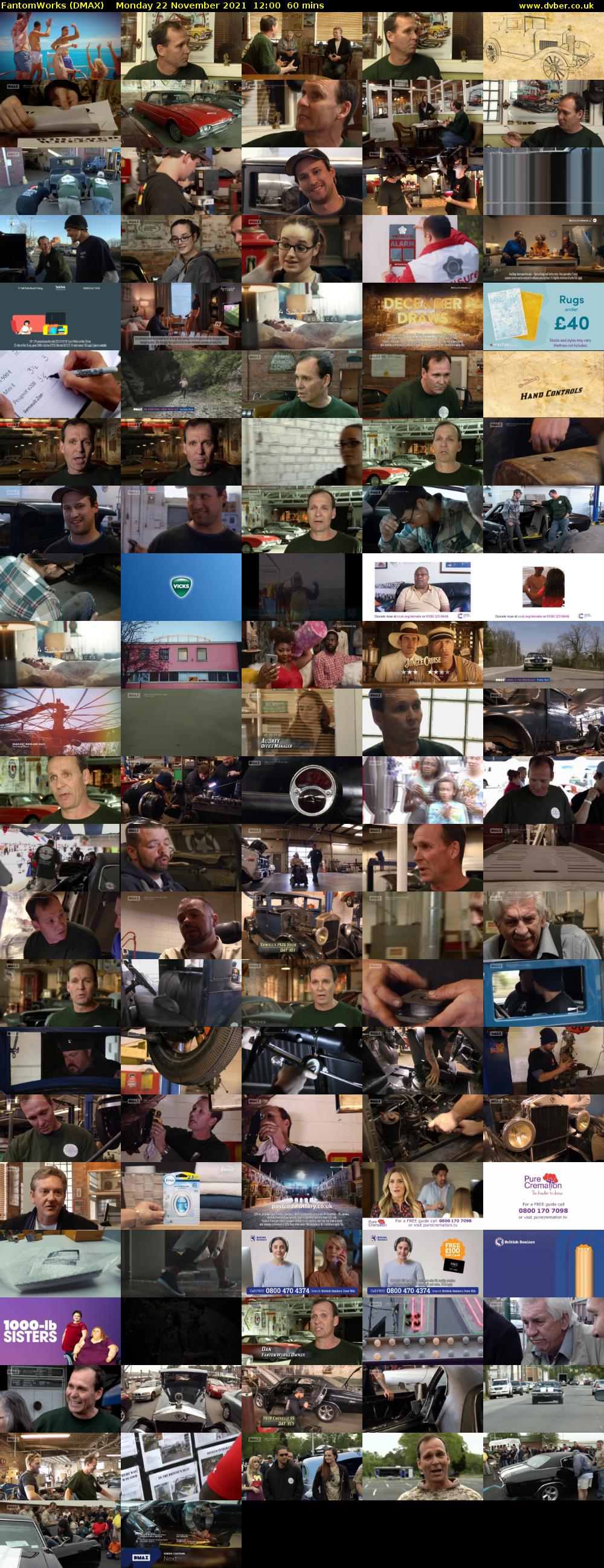 FantomWorks (DMAX) Monday 22 November 2021 12:00 - 13:00