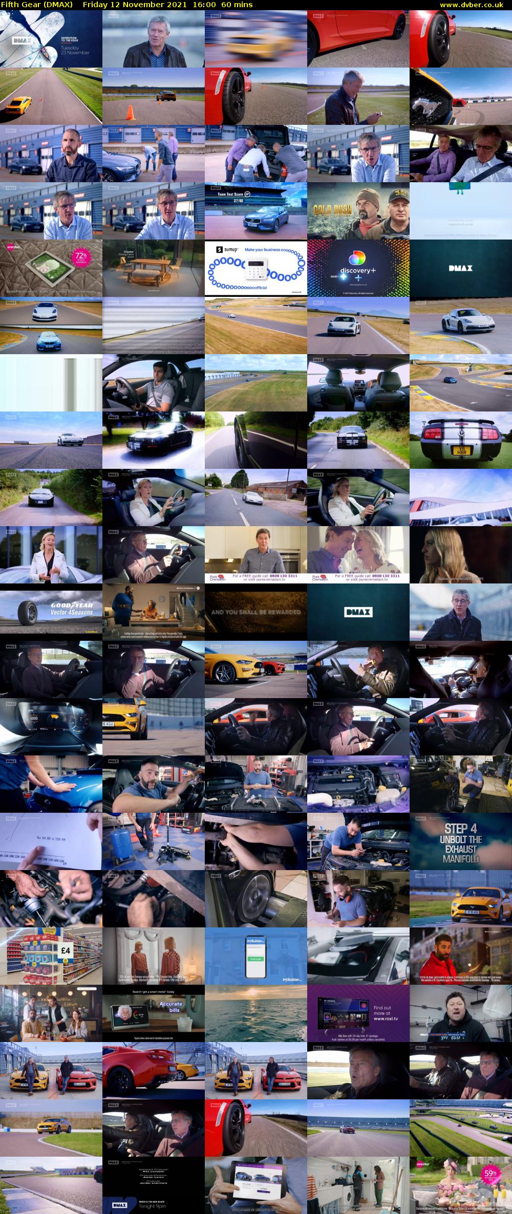 Fifth Gear (DMAX) Friday 12 November 2021 16:00 - 17:00