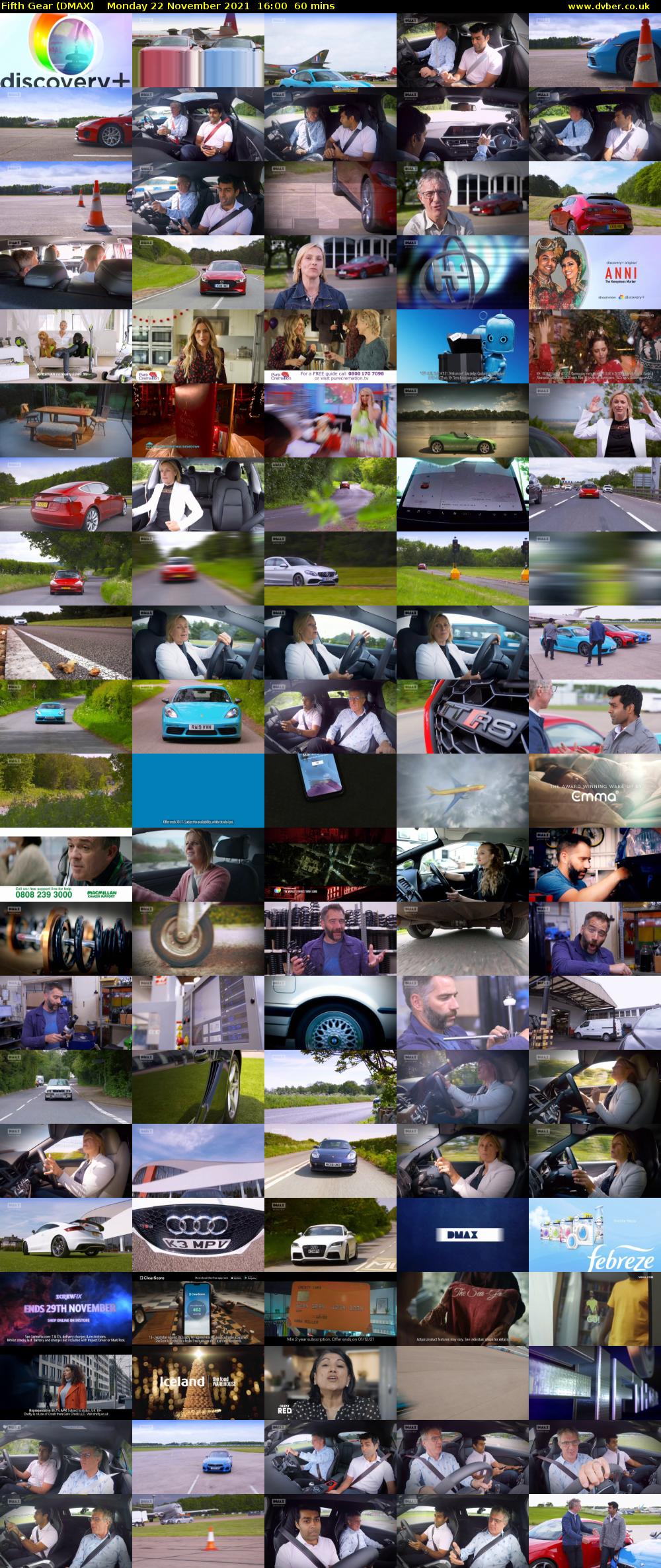 Fifth Gear (DMAX) Monday 22 November 2021 16:00 - 17:00