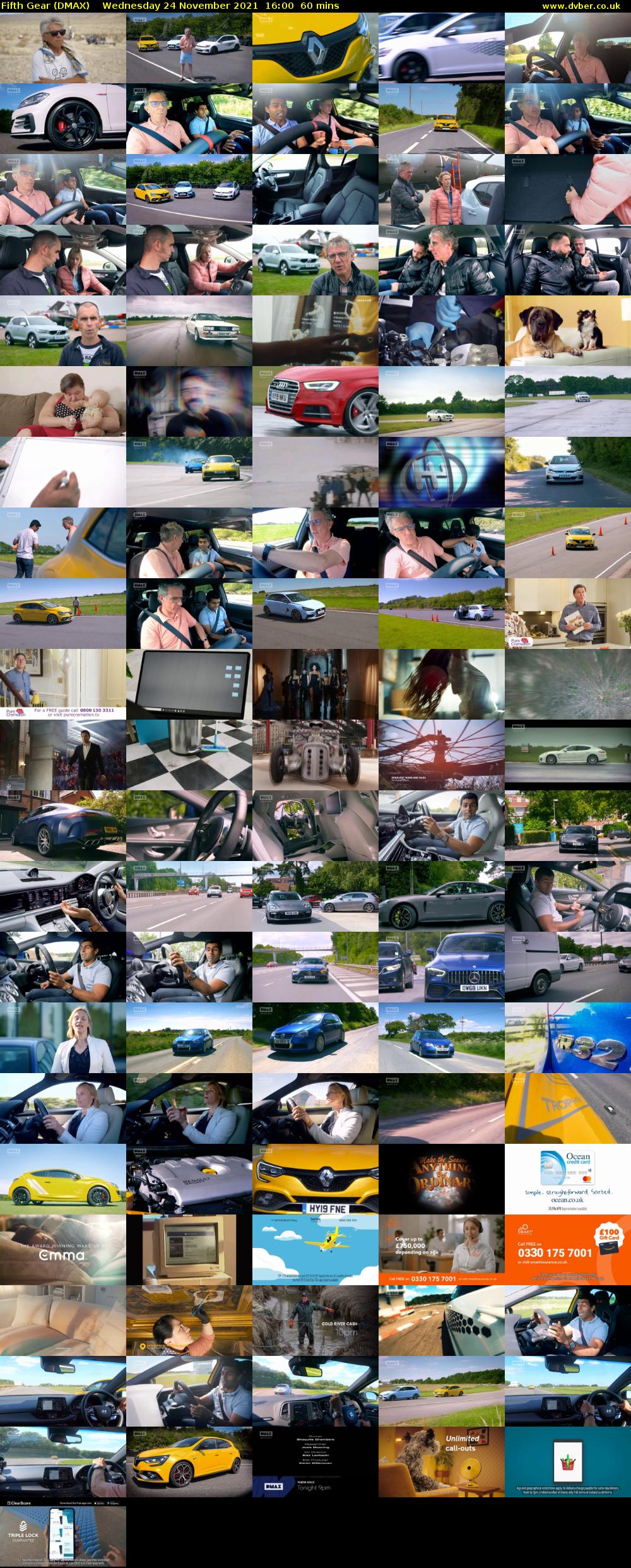 Fifth Gear (DMAX) Wednesday 24 November 2021 16:00 - 17:00