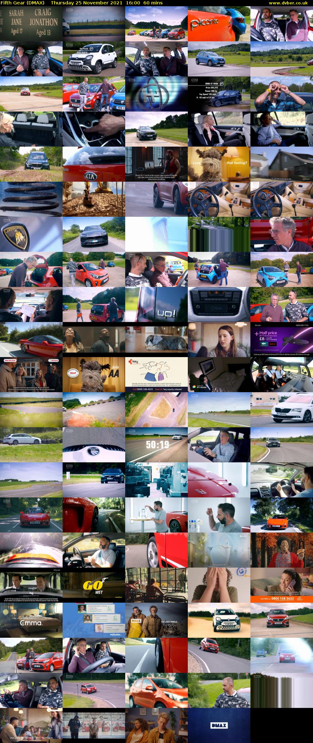 Fifth Gear (DMAX) Thursday 25 November 2021 16:00 - 17:00