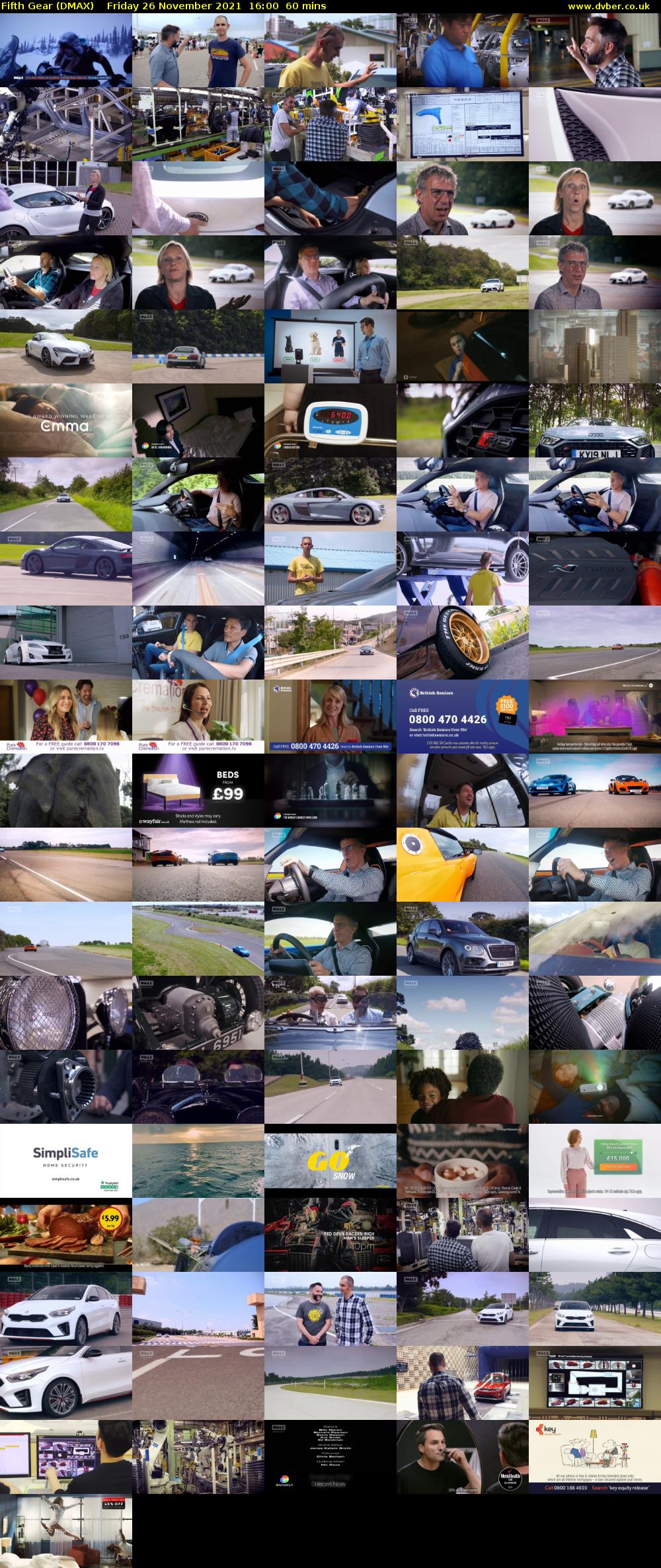 Fifth Gear (DMAX) Friday 26 November 2021 16:00 - 17:00