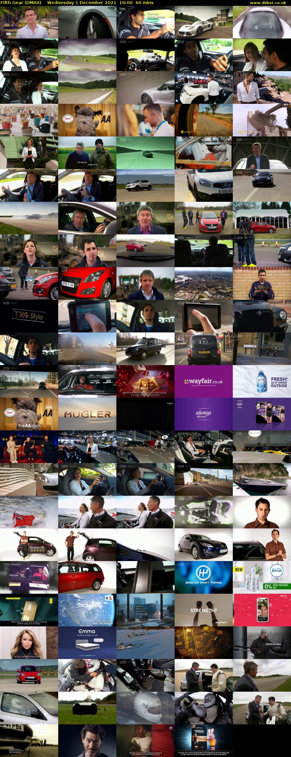 Fifth Gear (DMAX) Wednesday 1 December 2021 16:00 - 17:00