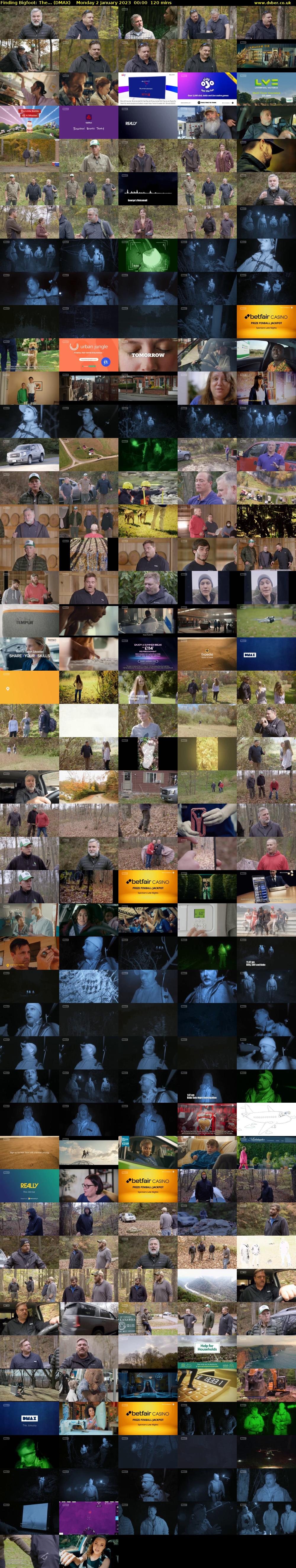 Finding Bigfoot: The... (DMAX) Monday 2 January 2023 00:00 - 02:00