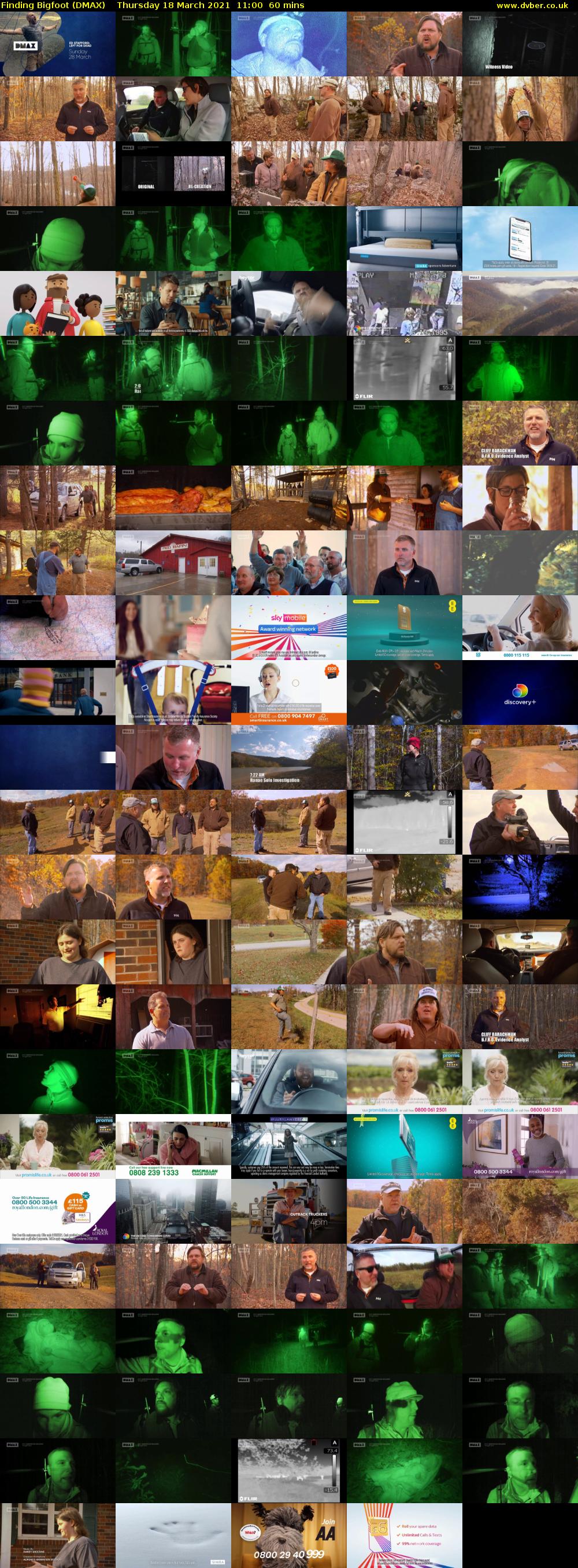 Finding Bigfoot (DMAX) Thursday 18 March 2021 11:00 - 12:00