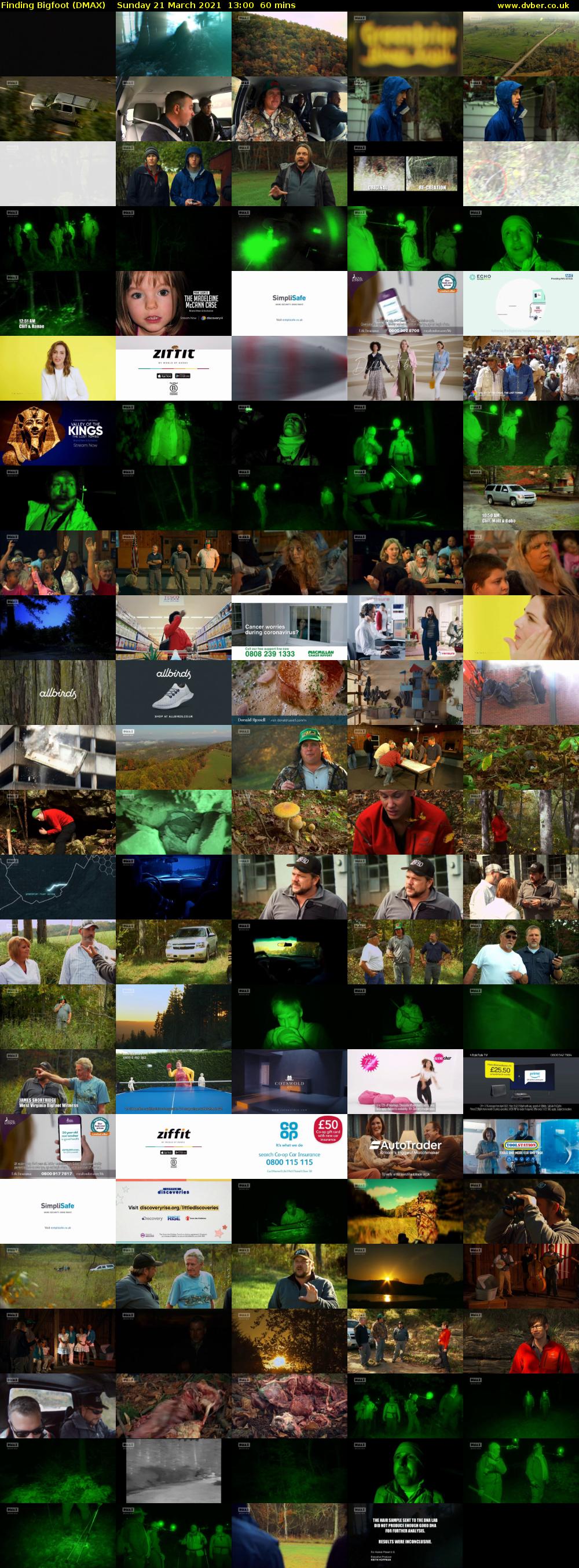 Finding Bigfoot (DMAX) Sunday 21 March 2021 13:00 - 14:00