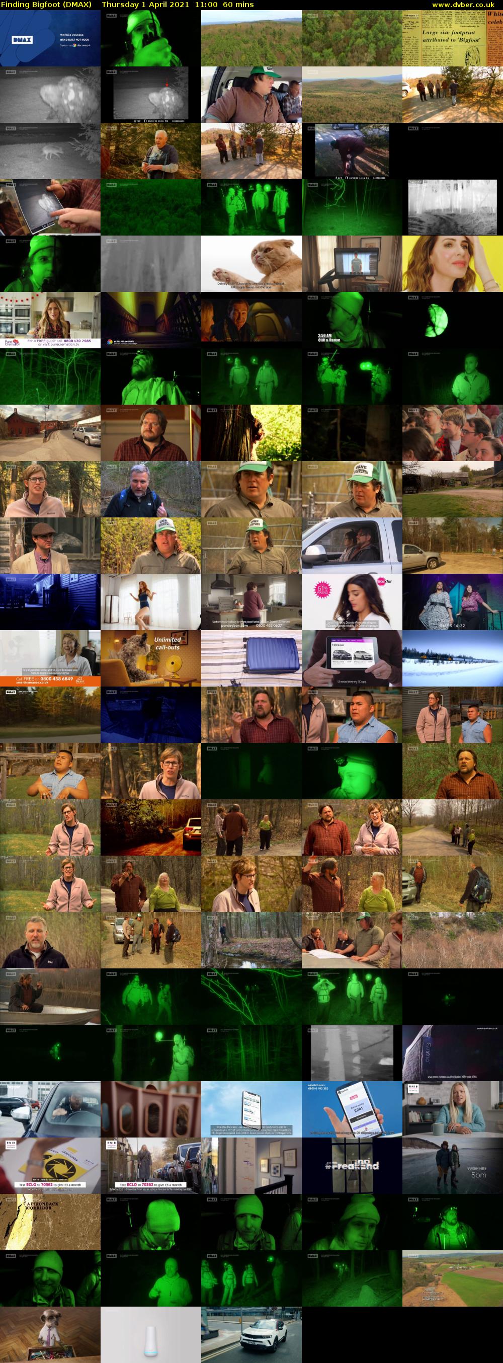 Finding Bigfoot (DMAX) Thursday 1 April 2021 11:00 - 12:00