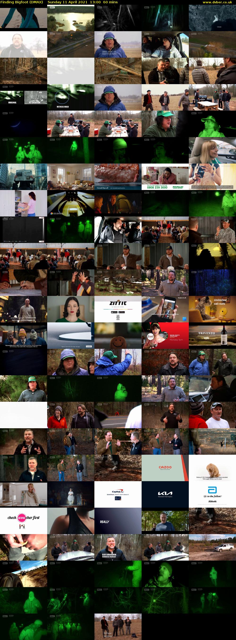 Finding Bigfoot (DMAX) Sunday 11 April 2021 13:00 - 14:00