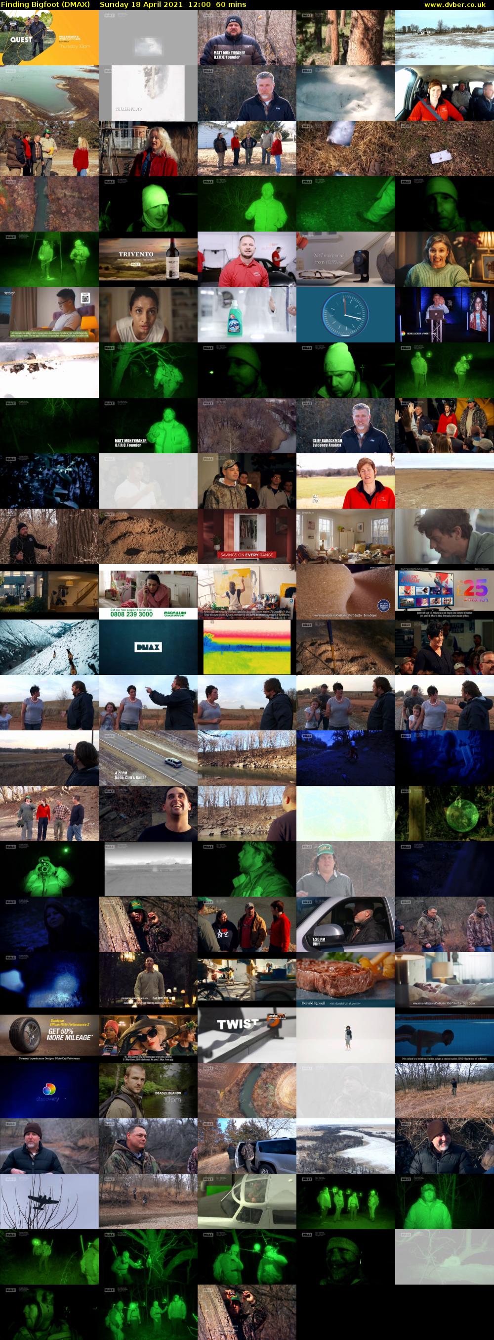 Finding Bigfoot (DMAX) Sunday 18 April 2021 12:00 - 13:00