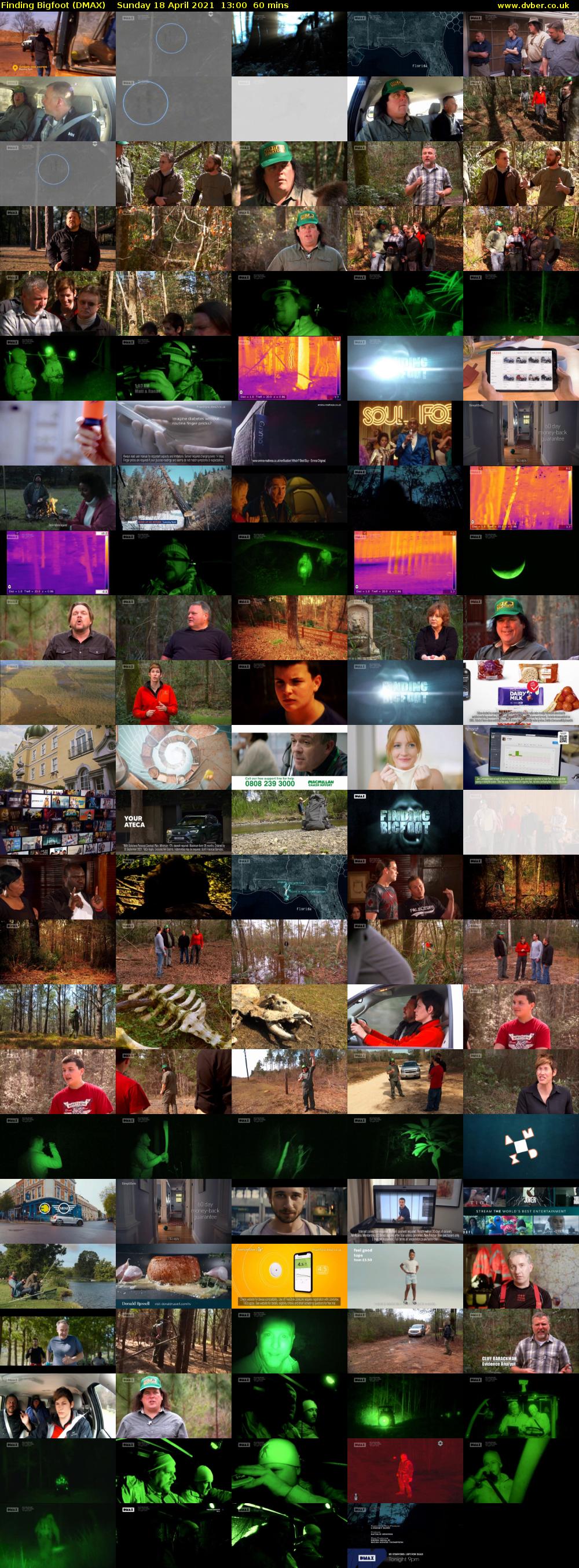 Finding Bigfoot (DMAX) Sunday 18 April 2021 13:00 - 14:00