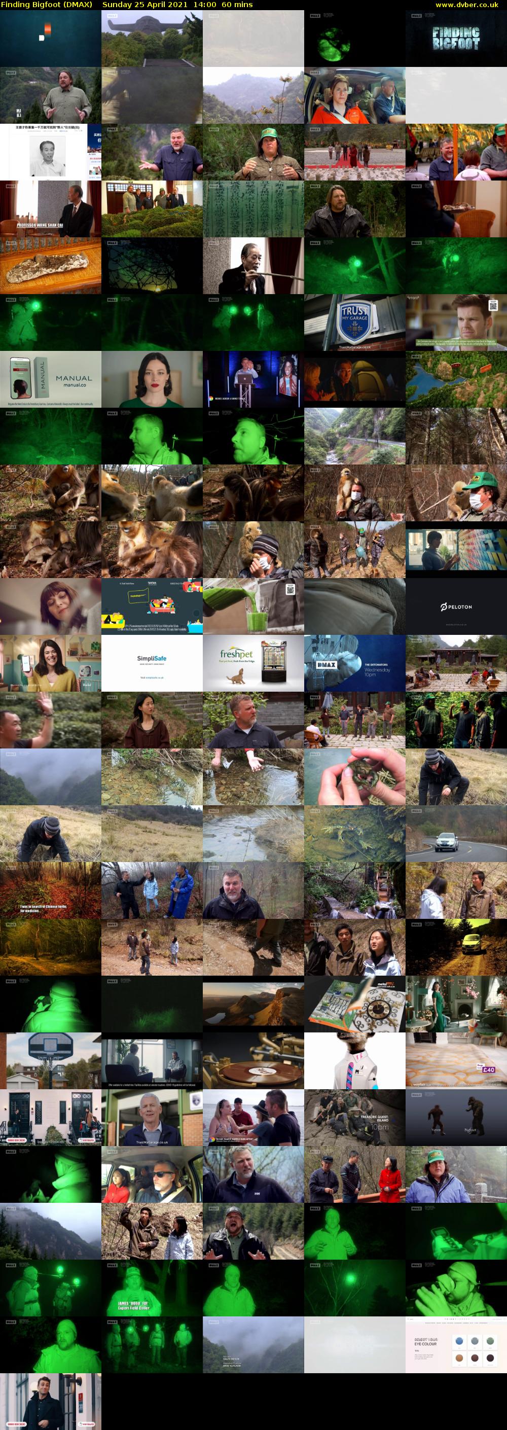 Finding Bigfoot (DMAX) Sunday 25 April 2021 14:00 - 15:00
