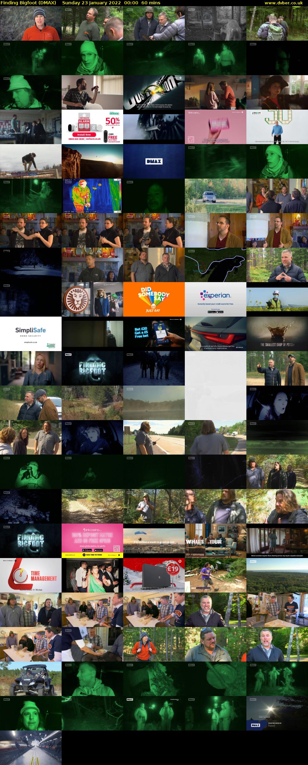 Finding Bigfoot (DMAX) Sunday 23 January 2022 00:00 - 01:00