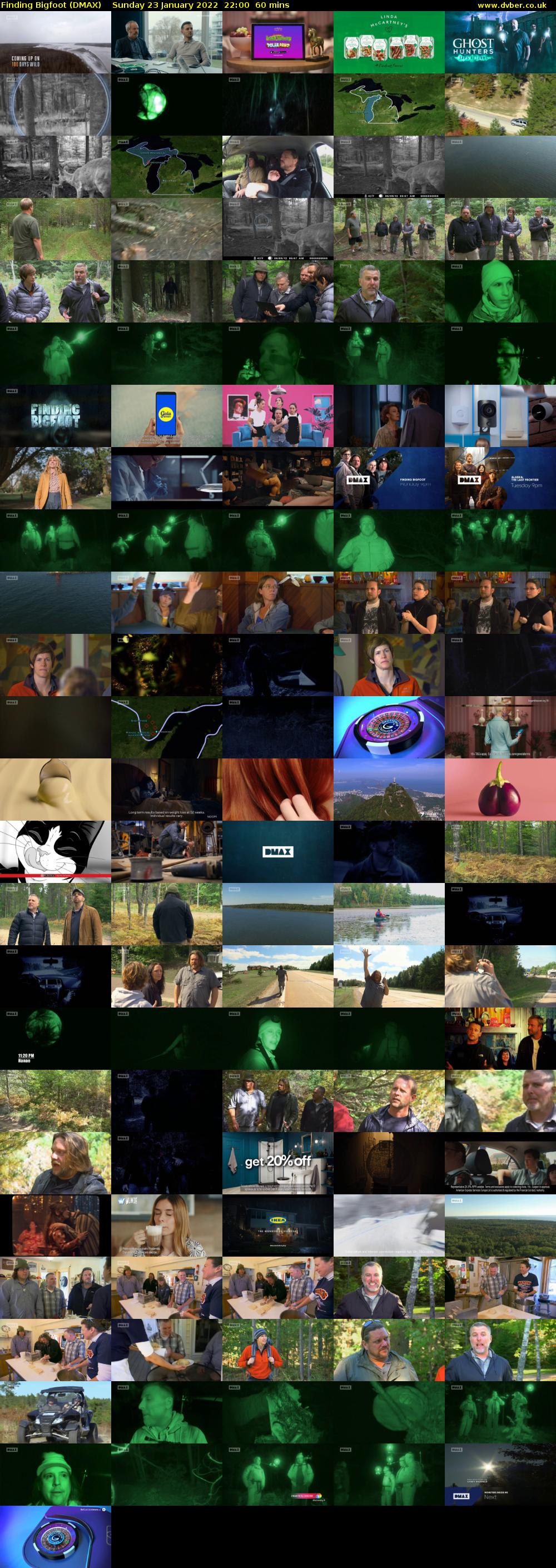 Finding Bigfoot (DMAX) Sunday 23 January 2022 22:00 - 23:00