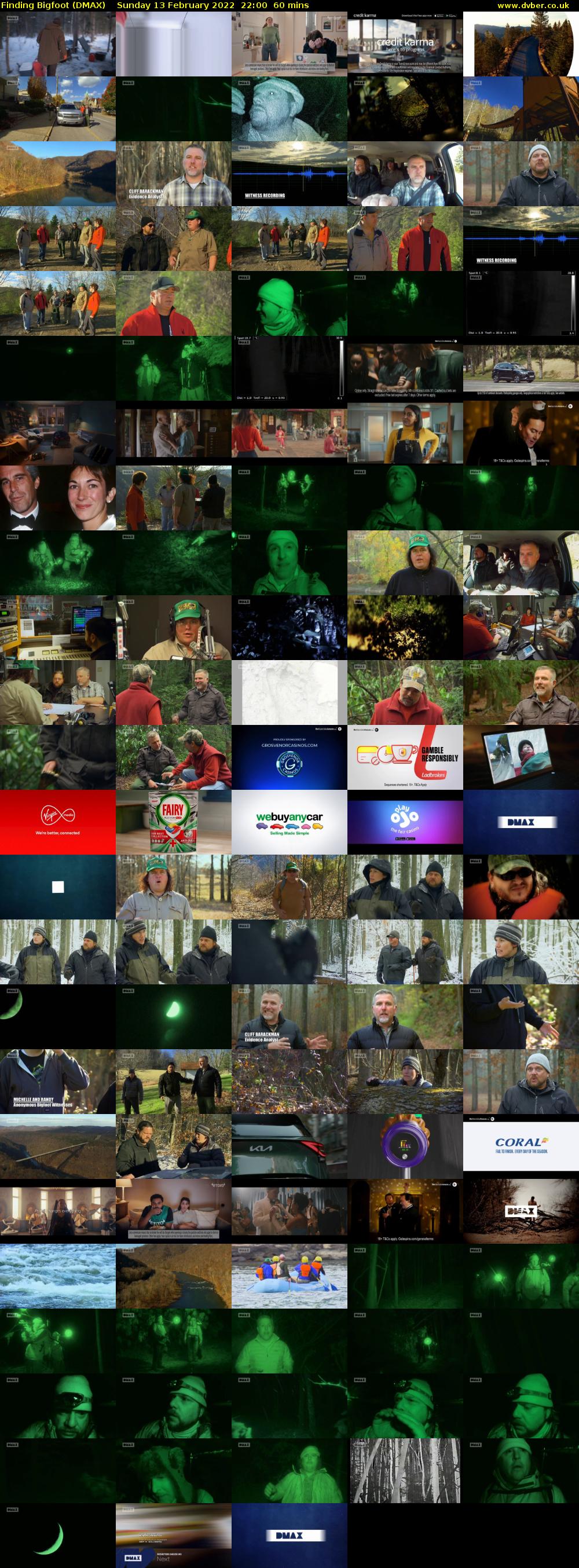 Finding Bigfoot (DMAX) Sunday 13 February 2022 22:00 - 23:00