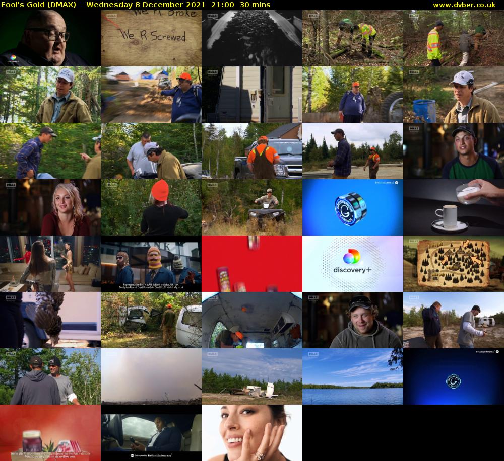 Fool's Gold (DMAX) Wednesday 8 December 2021 21:00 - 21:30