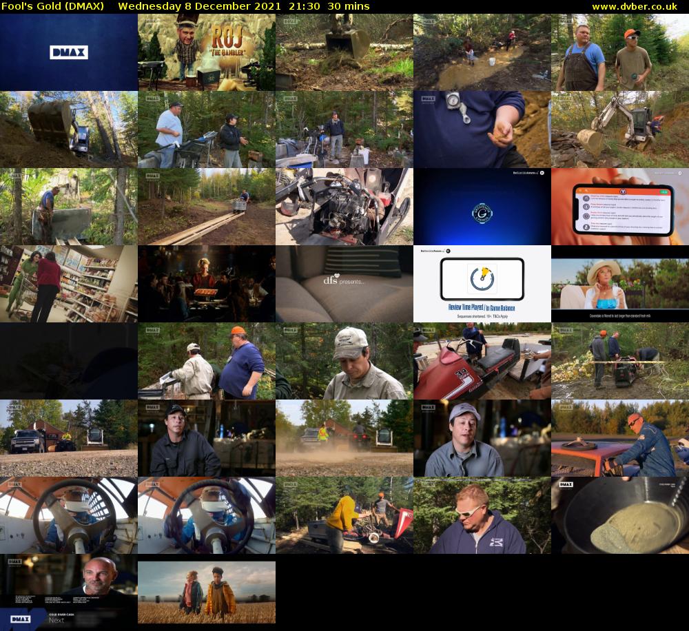 Fool's Gold (DMAX) Wednesday 8 December 2021 21:30 - 22:00