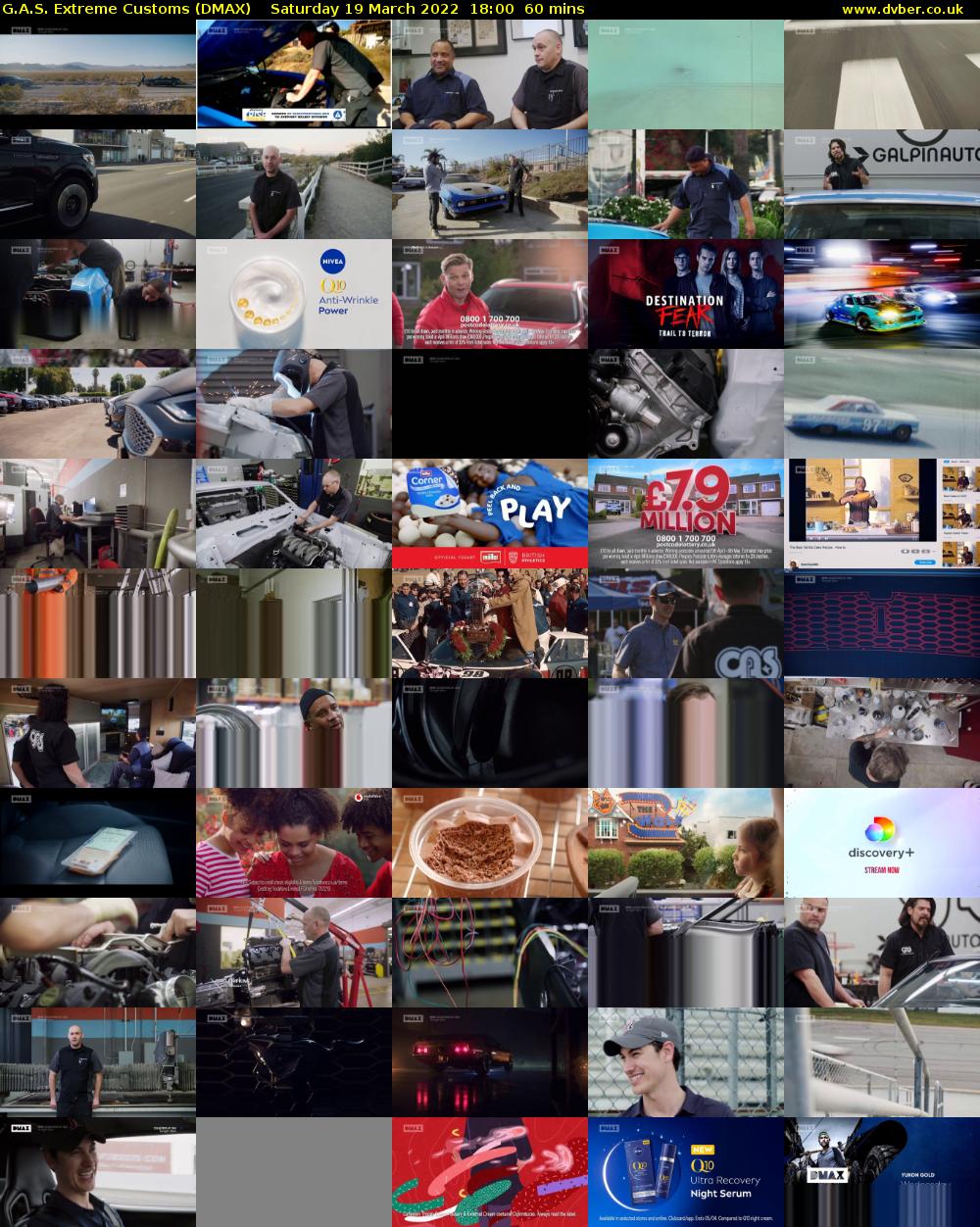 G.A.S. Extreme Customs (DMAX) Saturday 19 March 2022 18:00 - 19:00