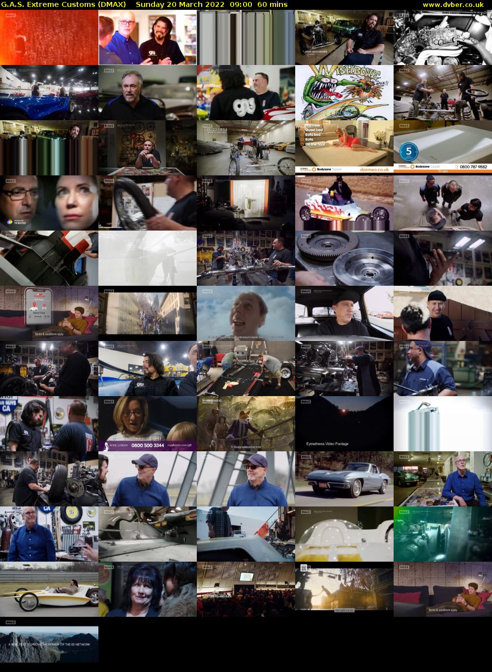 G.A.S. Extreme Customs (DMAX) Sunday 20 March 2022 09:00 - 10:00