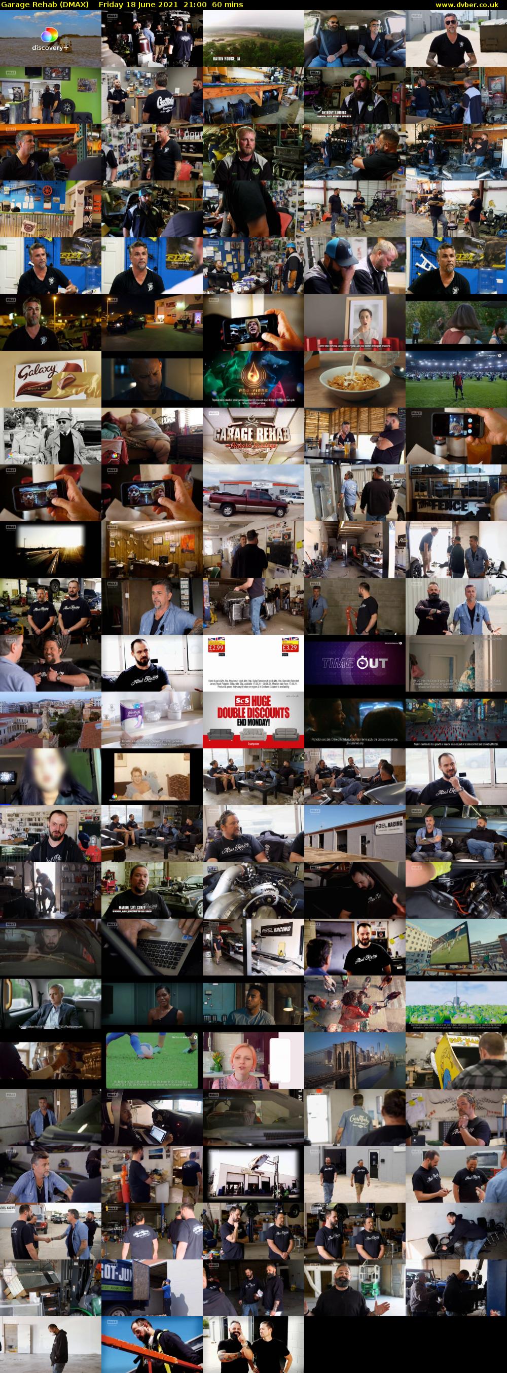 Garage Rehab (DMAX) Friday 18 June 2021 21:00 - 22:00