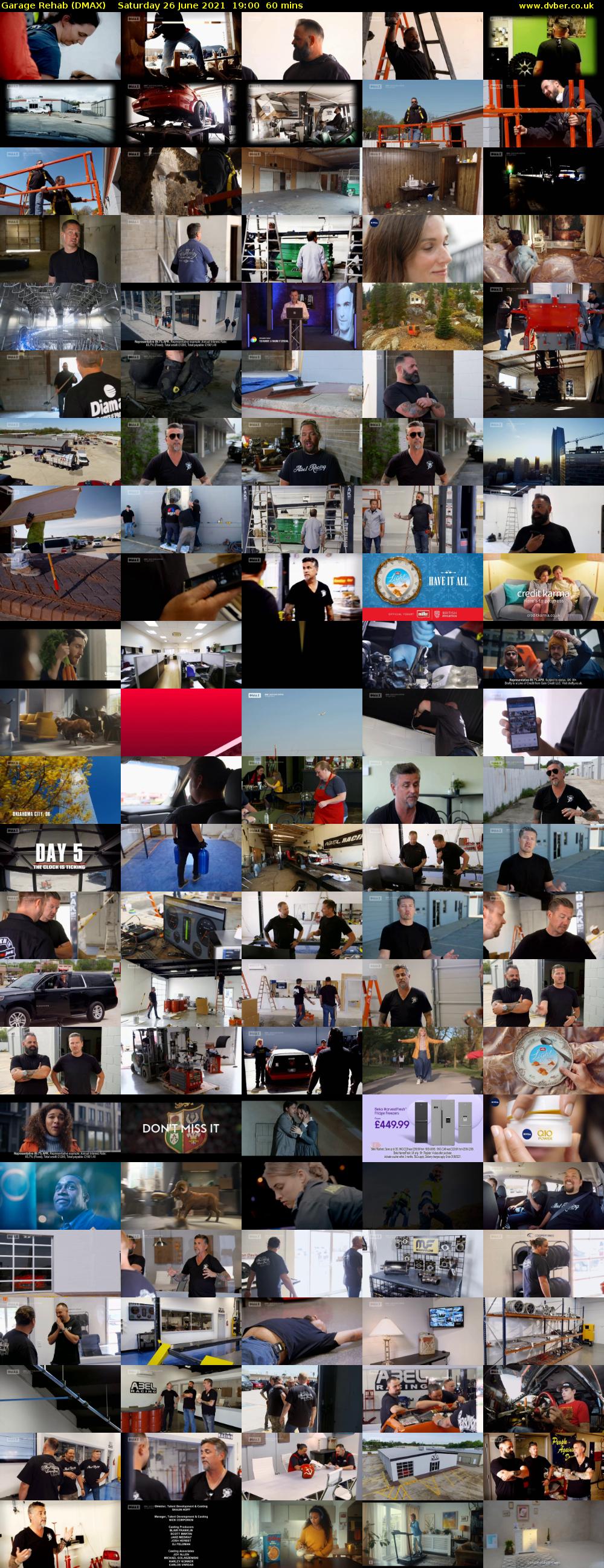 Garage Rehab (DMAX) Saturday 26 June 2021 19:00 - 20:00