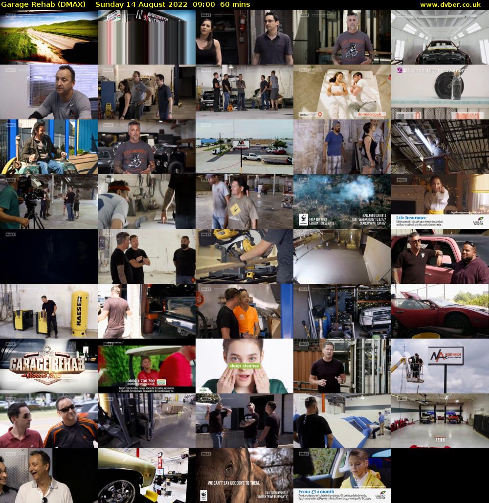 Garage Rehab (DMAX) Sunday 14 August 2022 09:00 - 10:00