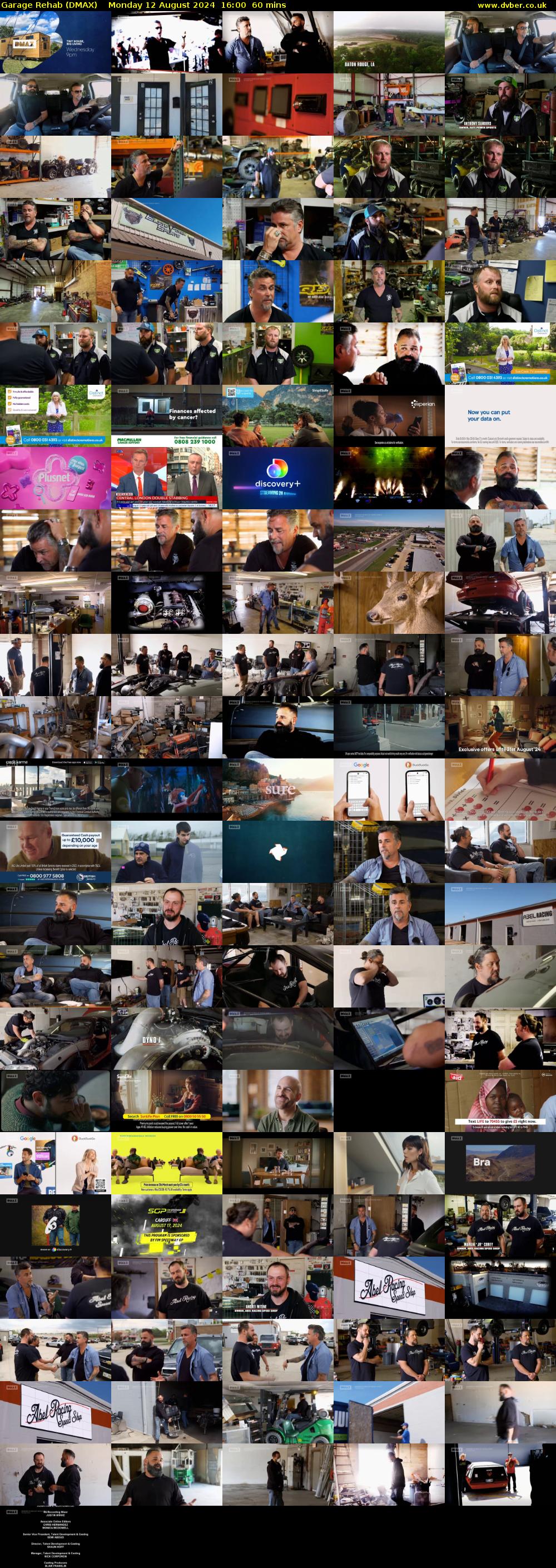Garage Rehab (DMAX) Monday 12 August 2024 16:00 - 17:00