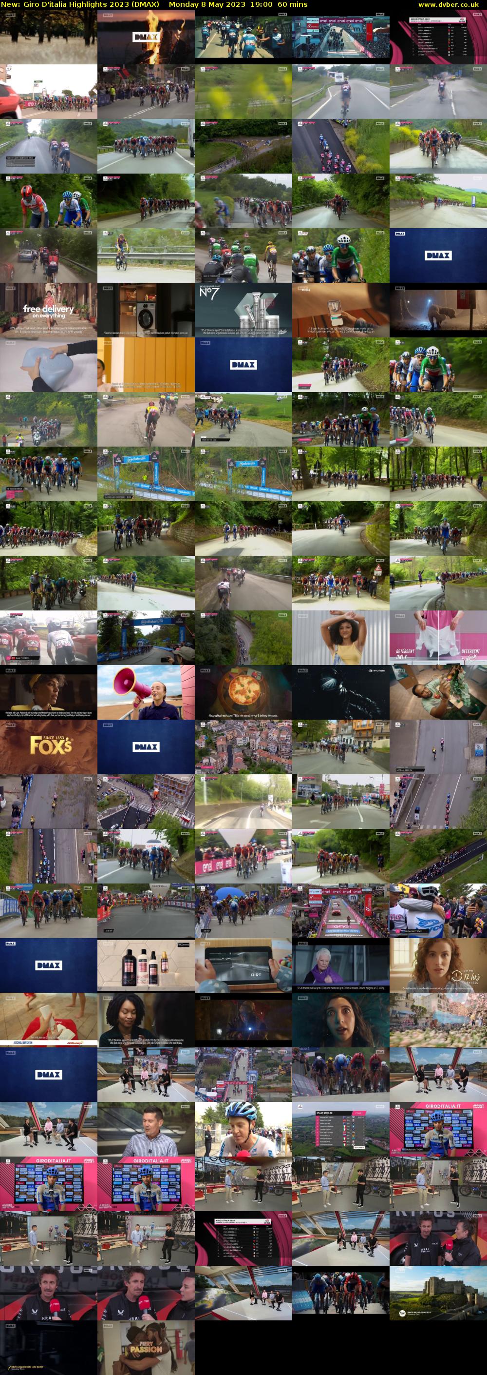 Giro D'italia Highlights 2023 (DMAX) Monday 8 May 2023 19:00 - 20:00