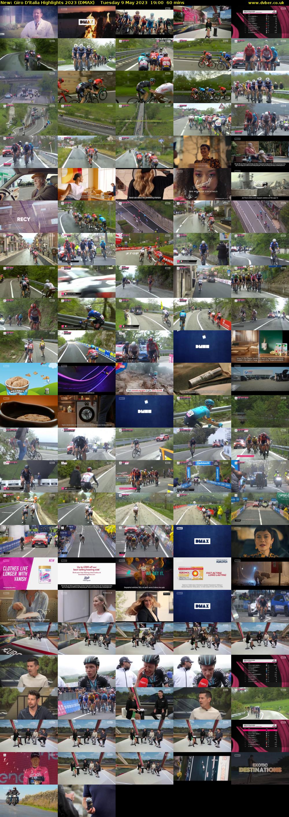 Giro D'italia Highlights 2023 (DMAX) Tuesday 9 May 2023 19:00 - 20:00